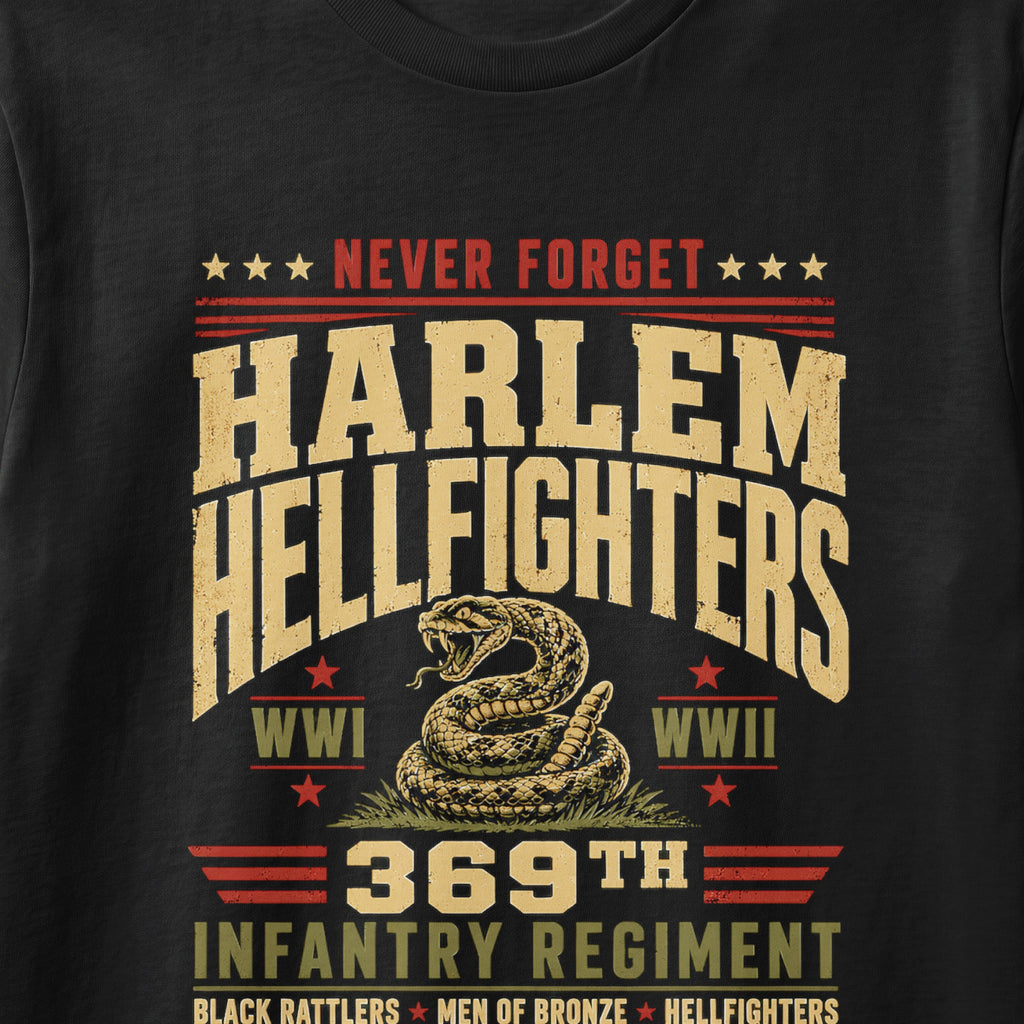 Harlem Hellfighters 369th Infantry Regiment WWI WWII Never Forget