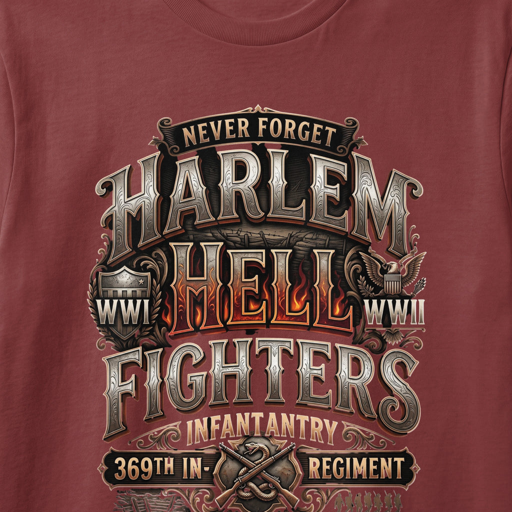 Never Forget Harlem Hell Fighters WWI WWII Infantry Regiment 369th