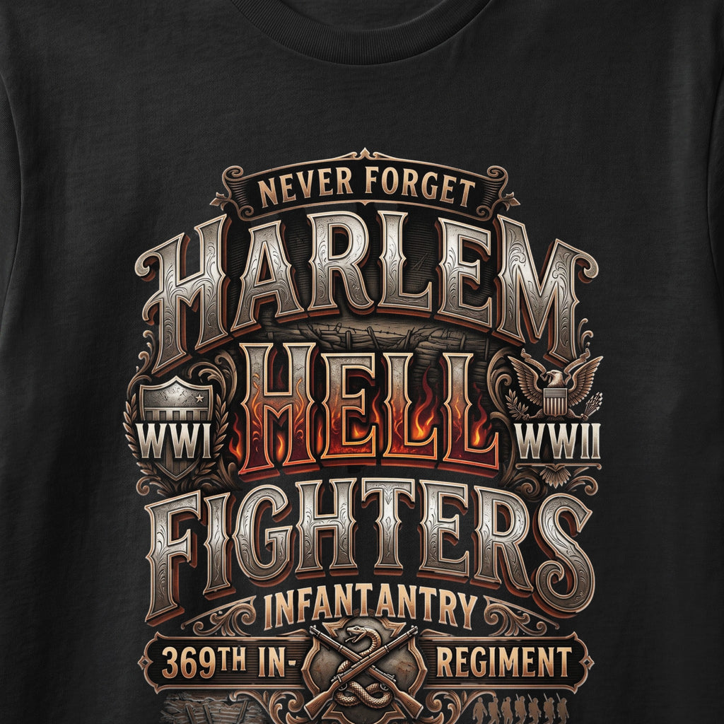 Never Forget Harlem Hell Fighters WWI WWII 369th Infantry Regiment.