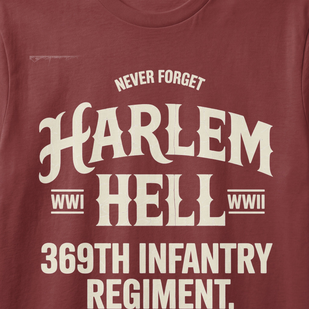 Never forget Harlem Hellfighters WWI WWII 369th Infantry Regiment.